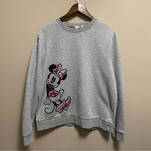 Disney Minnie Mouse Joe Fresh Grey Sweatshirt Women's XL